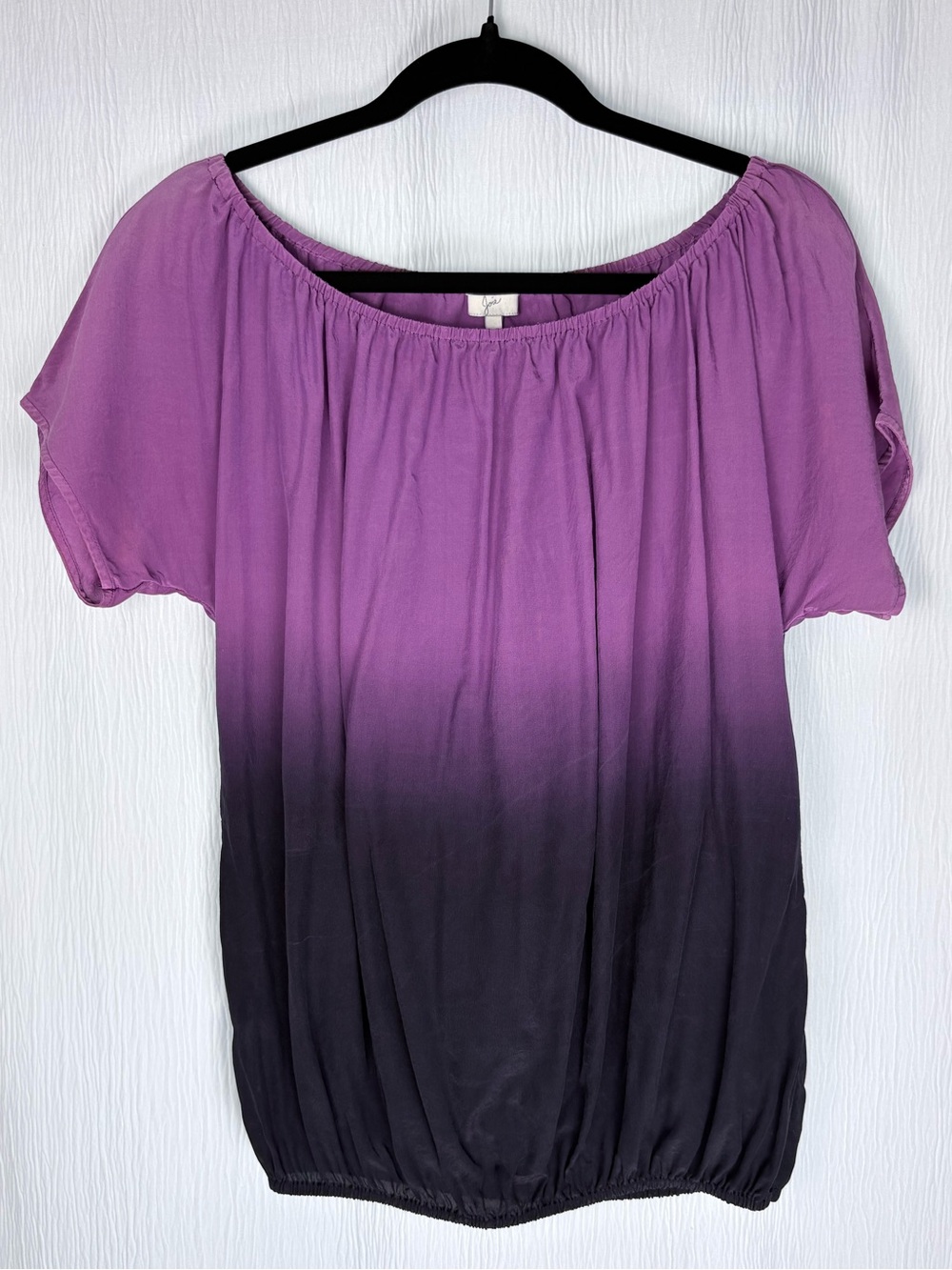 Joie Silk Ombre Peasant Top, Size Medium